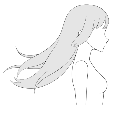 Позы для рисования с волосами