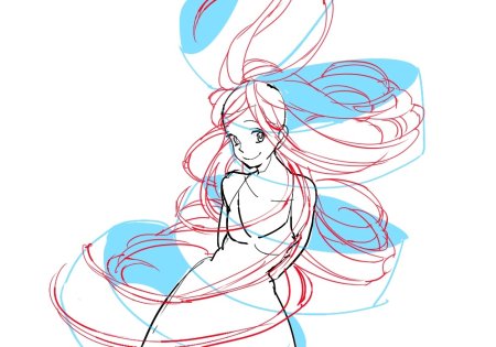 Развивающиеся волосы референс