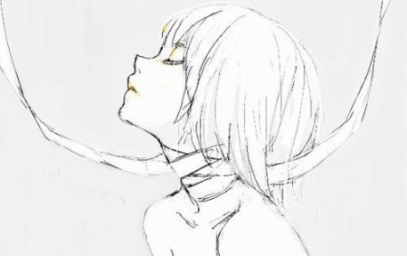 Аниме для срисовки грустные