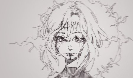 Эстетика аниме карандашом