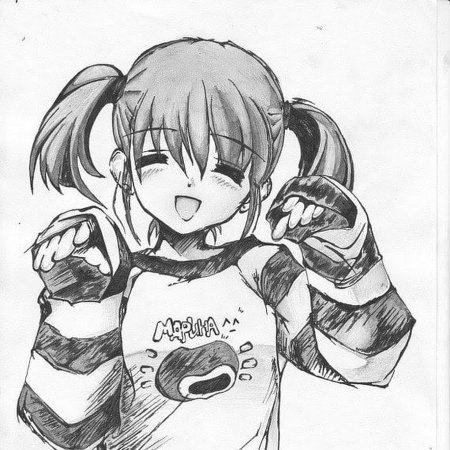 Рисунки для срисовки карандашом аниме девушки