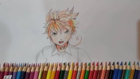 Рисунок для срисовки Эмма