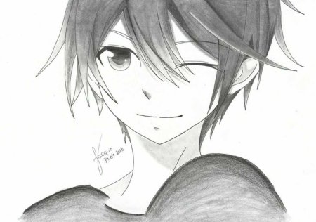 Аниме мальчики для срисовки