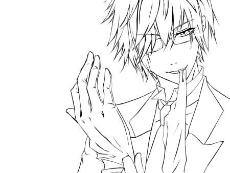 Раскраска аниме парни