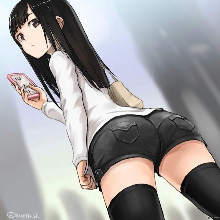 Аниме девушки в шортах