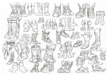 Сапоги вид спереди референс