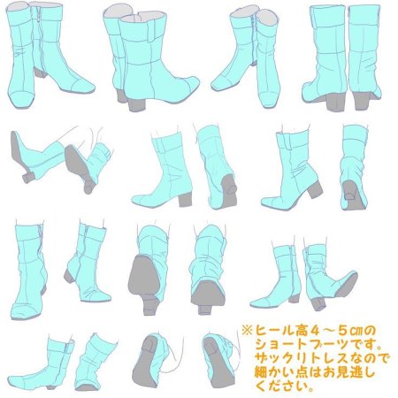 Сапоги сзади референс