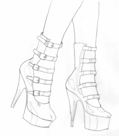 Обувь для срисовки
