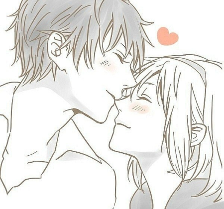 Поцелуй в носик аниме