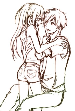 Парочки для рисования аниме