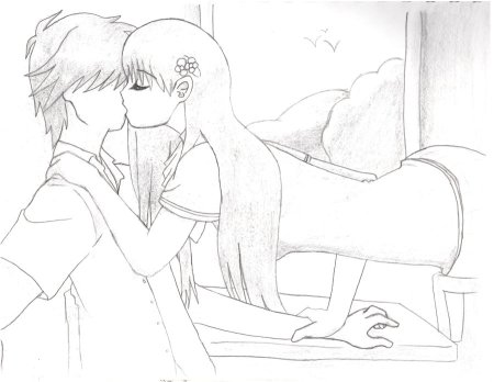 Раскраска парень и девушка