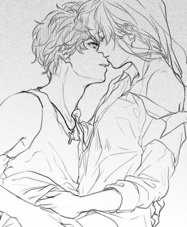 Зарисовки аниме парочки