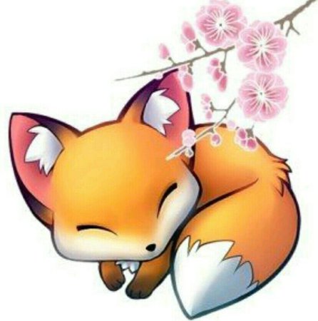 Милый Лисенок мультяшный