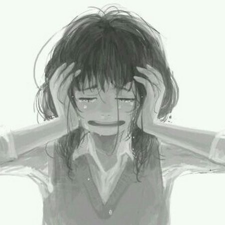 Плачущий человек арт