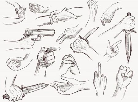 Рисовка рук