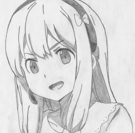 Аниме тян для срисовки