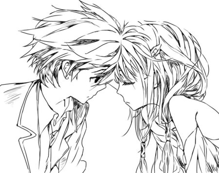 Аниме пары для срисовки