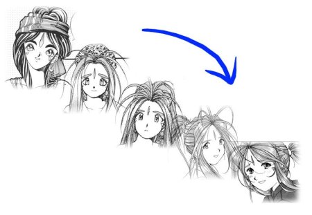 Старый стиль аниме рисовки