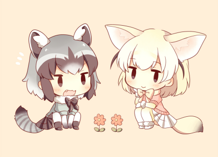 Anime Kemono friends енот