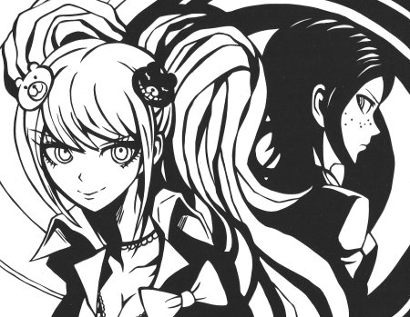 Энашима Джунга черно белая