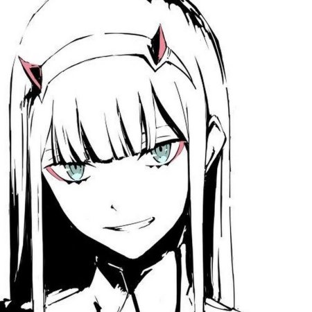 02 Аниме черно белая