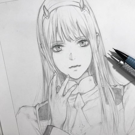 Аниме карандашом