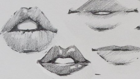 Губы рисунок