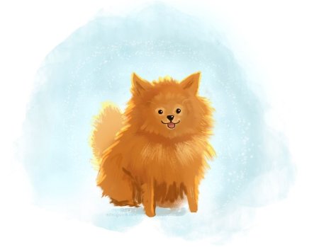 Мультяшные Шпицы милые