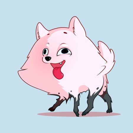 Померанский шпиц аниме