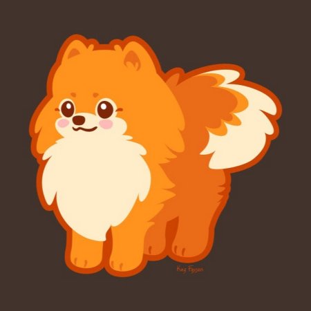 Шпиц мультяшный