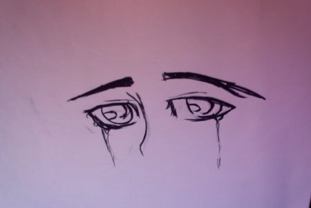 Плачущие глаза аниме