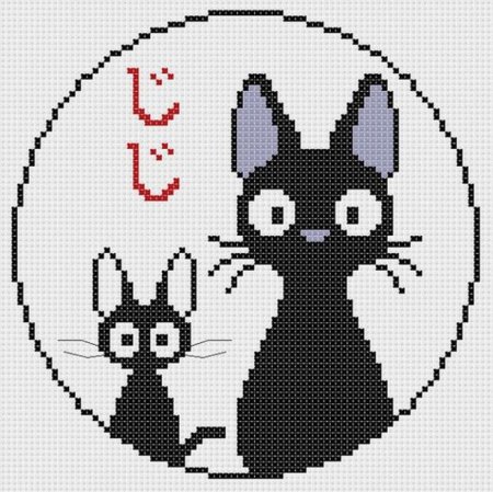 Вышивка крестом аниме легкие