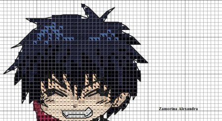 Тетрадь смерти вышивка крестиком