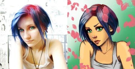 Портрет в стиле аниме