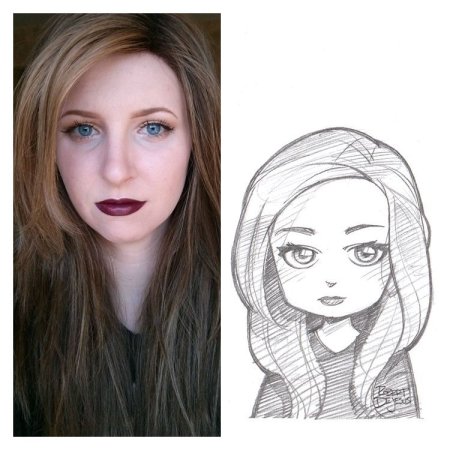 Портрет в мультяшном стиле