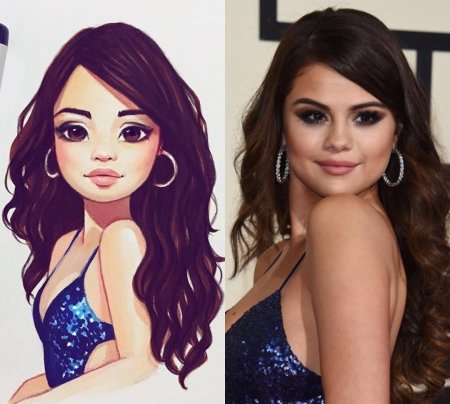 Мультяшная Селена Гомес