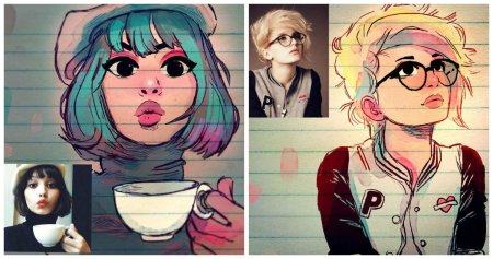 Арты людей в мультяшном стиле