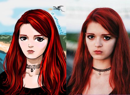 Портрет в стиле аниме