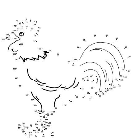 Соедини по точкам сказки