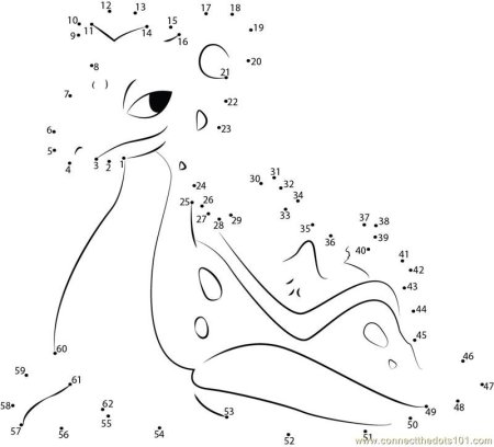 Соедини по точкам дракон