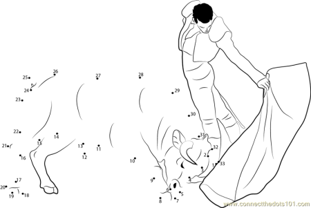 Коррида раскраска