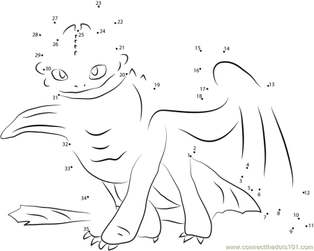 Рисование по точкам дракон