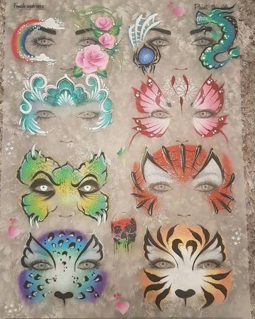 Наброски для аквагрима