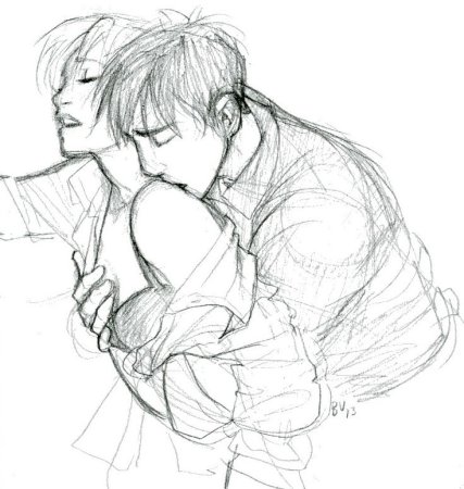 Объятия набросок