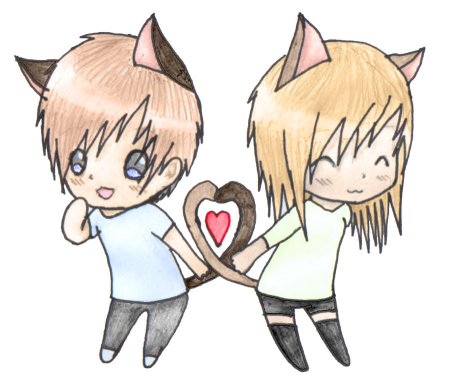 Чиби влюбленные