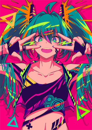 Аниме психоделика Хатсуне Мику