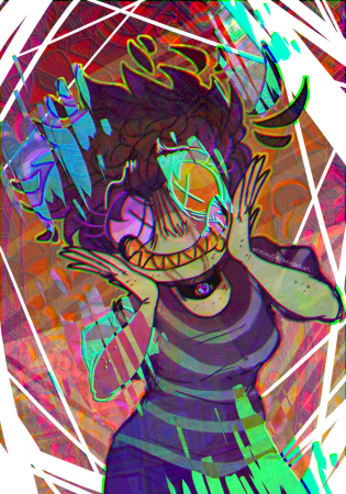 Кислотные цвета арт