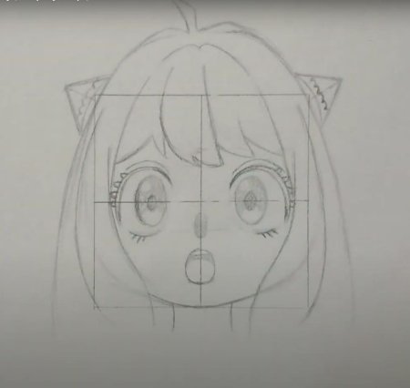 Аниме Аня рисовать