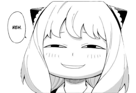 Аня Форджер улыбается аниме