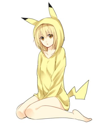 Аниме Пикачу в костюмчике